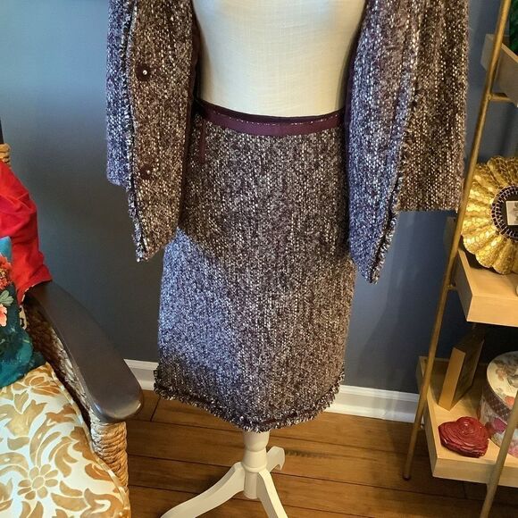 Talbots Purple Tweed Suit 💜🤩♠️❤️ - Picture 4 of 8